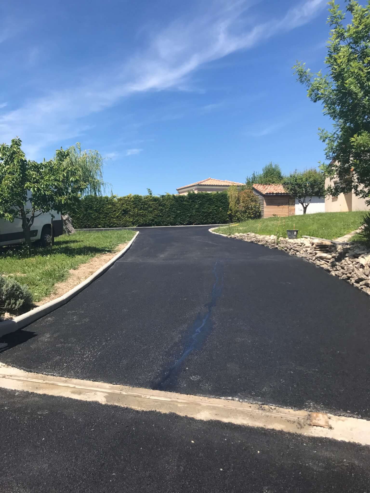 Chantier après pose enrobé 3