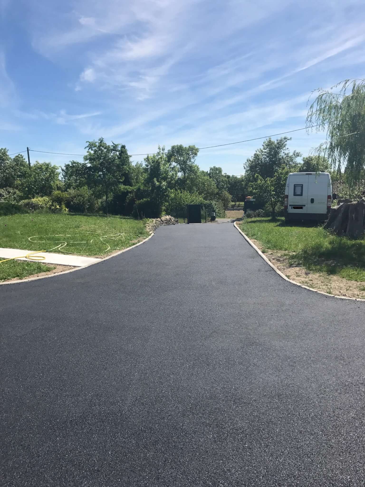 chantier après pose enrobé 4